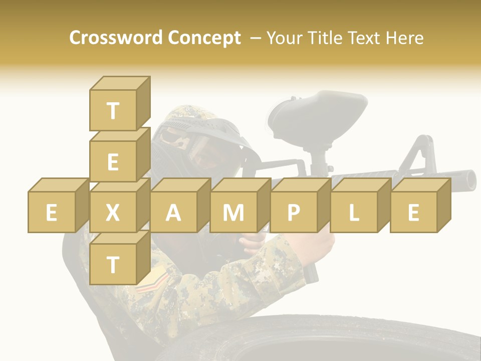 Background Paintball Rifle PowerPoint Template