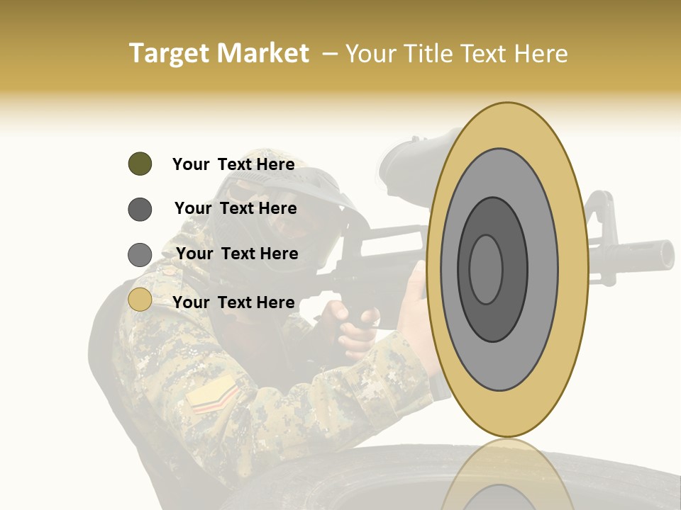 Background Paintball Rifle PowerPoint Template