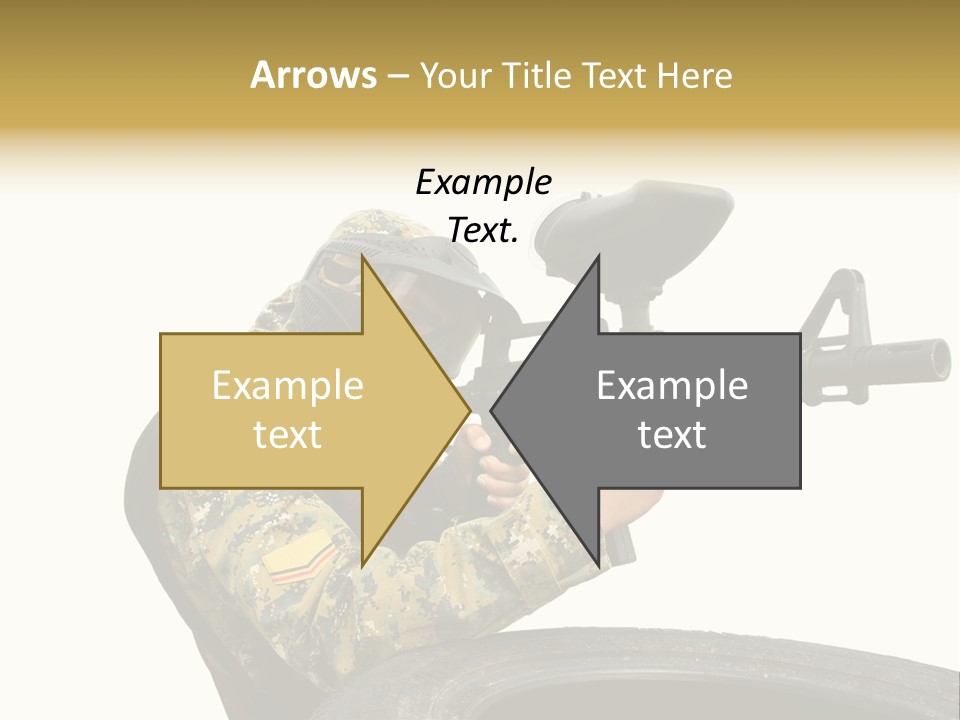 Background Paintball Rifle PowerPoint Template