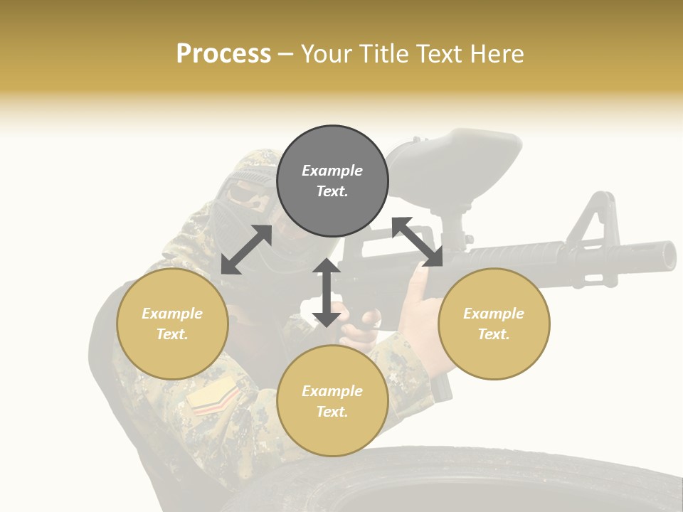 Background Paintball Rifle PowerPoint Template