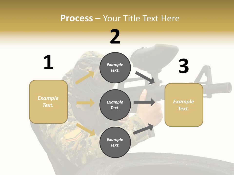Background Paintball Rifle PowerPoint Template