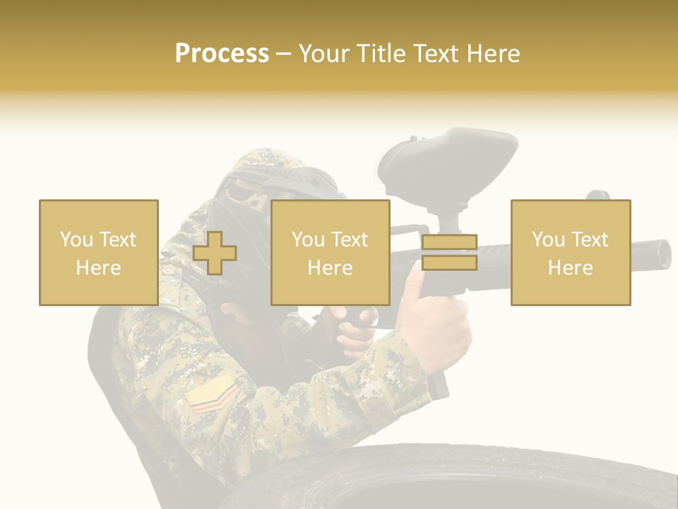 Background Paintball Rifle PowerPoint Template