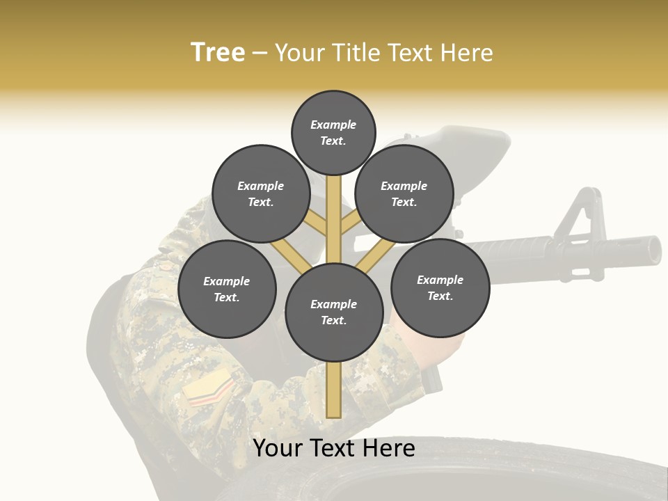 Background Paintball Rifle PowerPoint Template