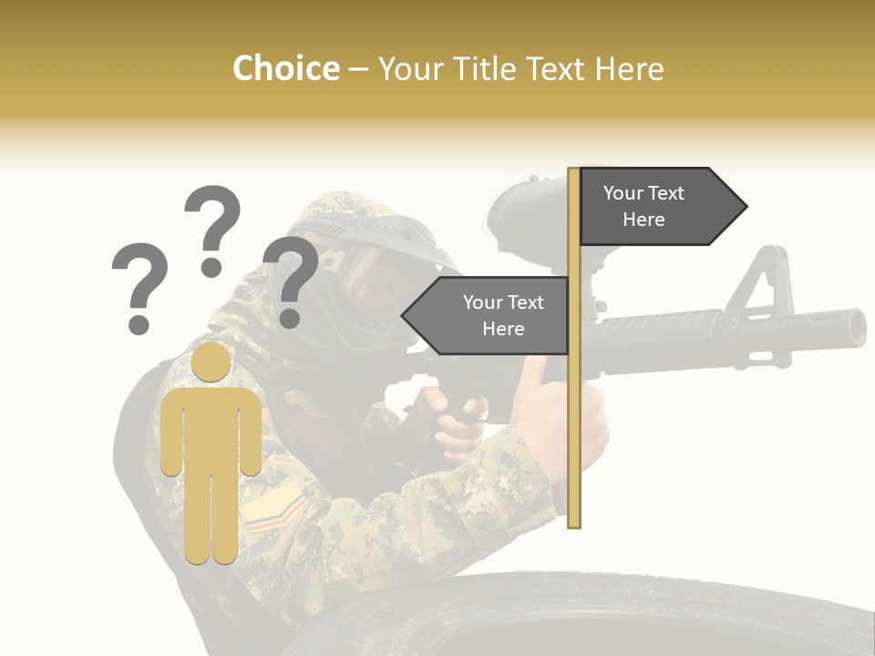 Background Paintball Rifle PowerPoint Template