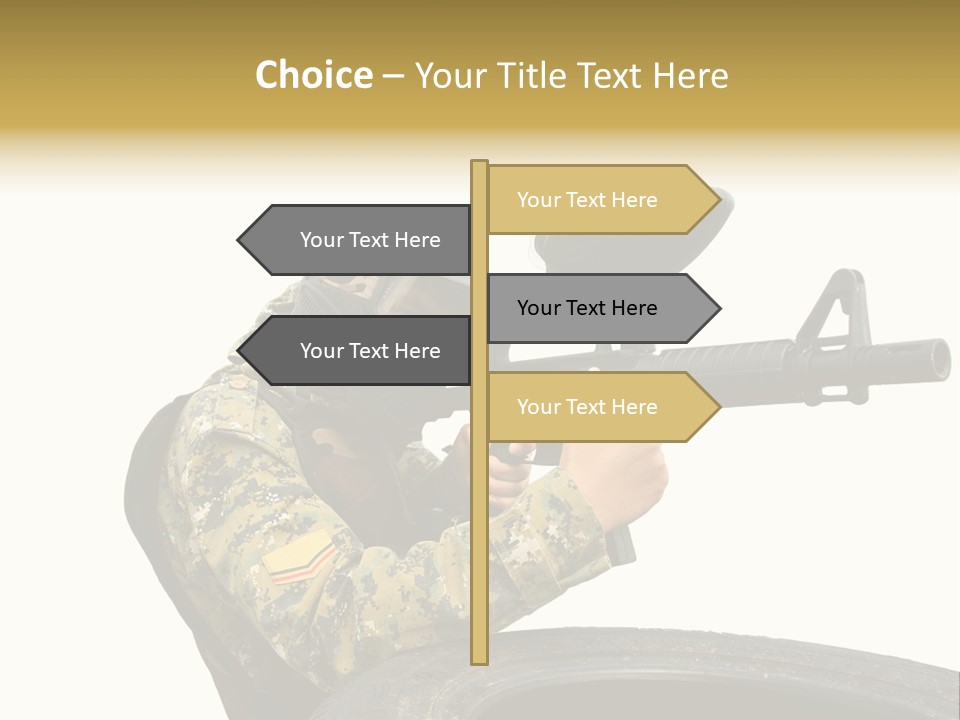 Background Paintball Rifle PowerPoint Template