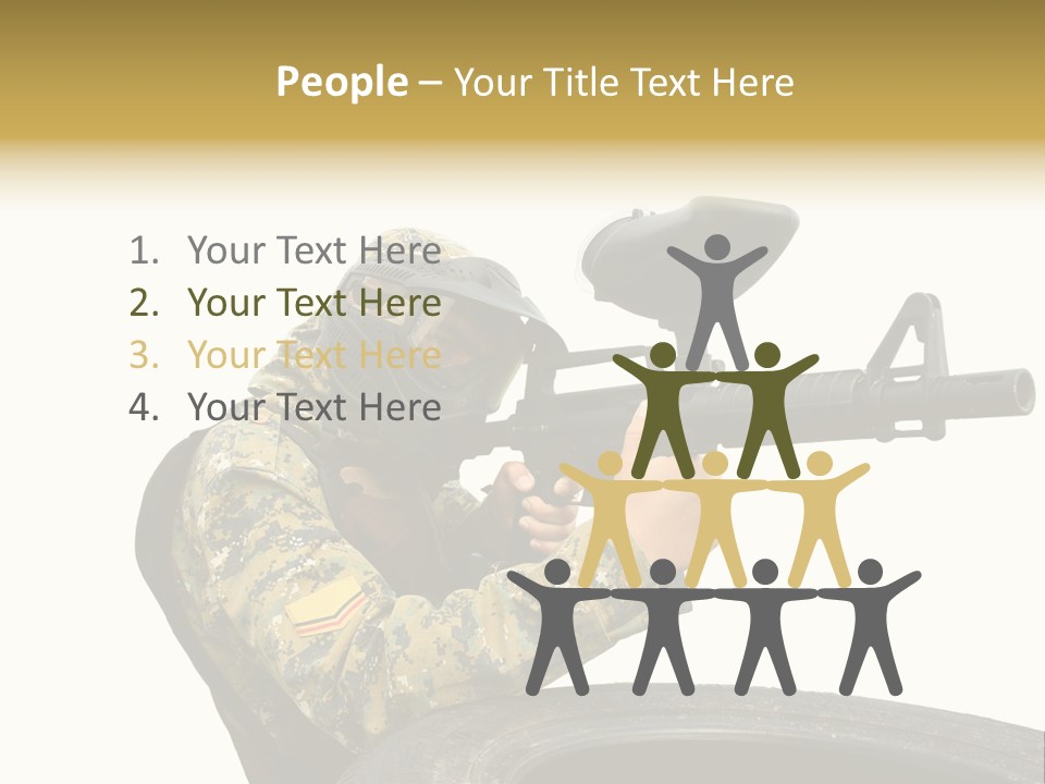 Background Paintball Rifle PowerPoint Template