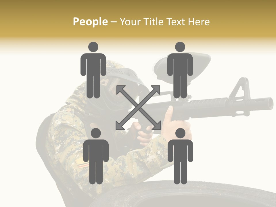 Background Paintball Rifle PowerPoint Template