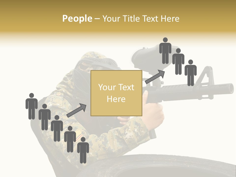 Background Paintball Rifle PowerPoint Template