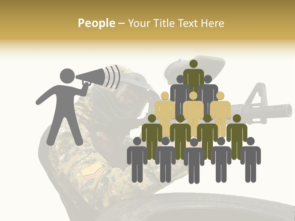Background Paintball Rifle PowerPoint Template