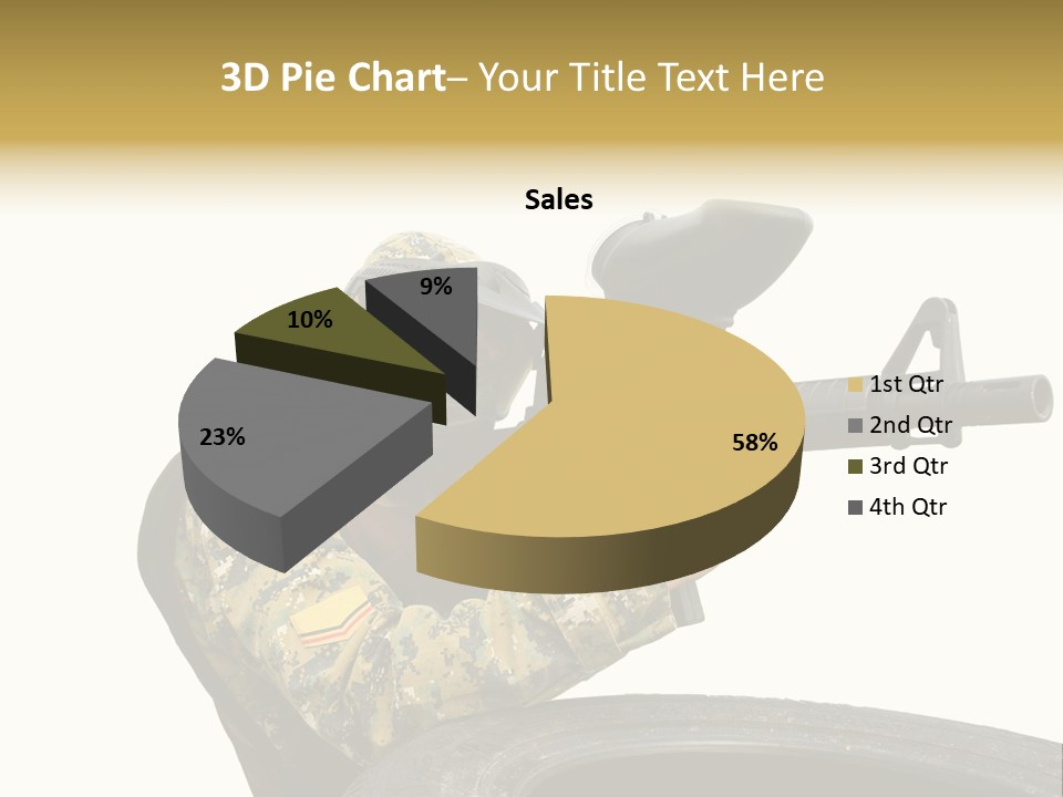 Background Paintball Rifle PowerPoint Template