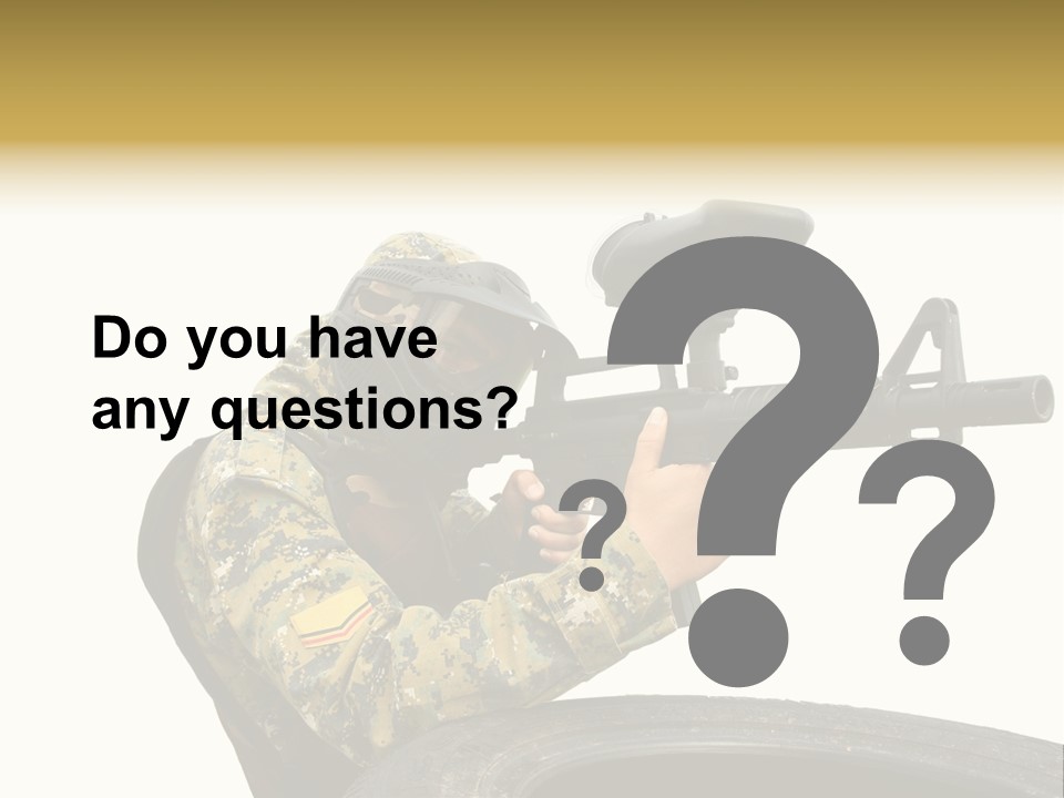 Background Paintball Rifle PowerPoint Template