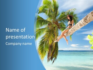 People Island Vacation PowerPoint Template