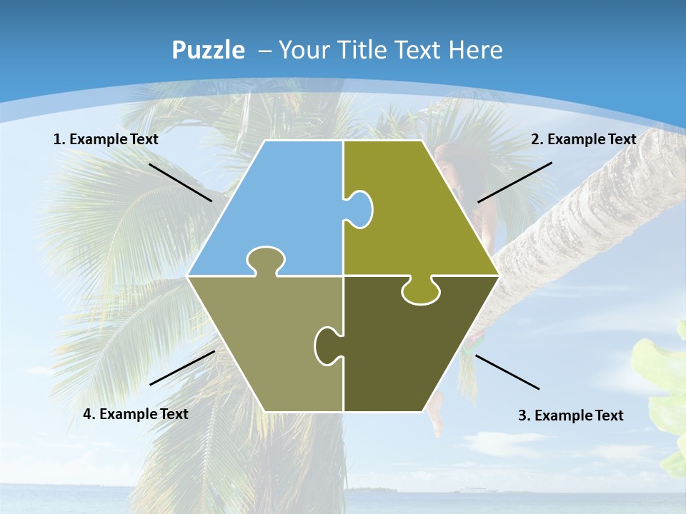 People Island Vacation PowerPoint Template