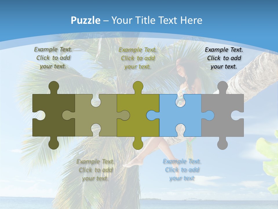 People Island Vacation PowerPoint Template