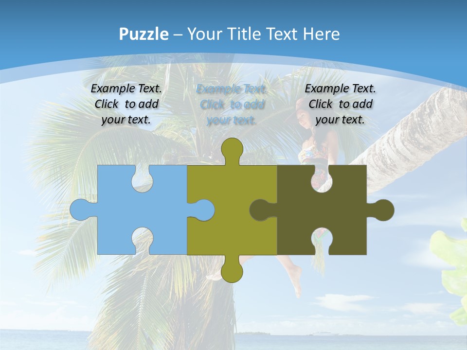 People Island Vacation PowerPoint Template
