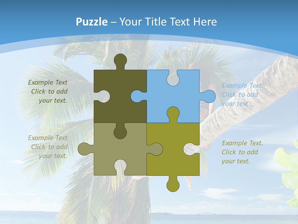 People Island Vacation PowerPoint Template