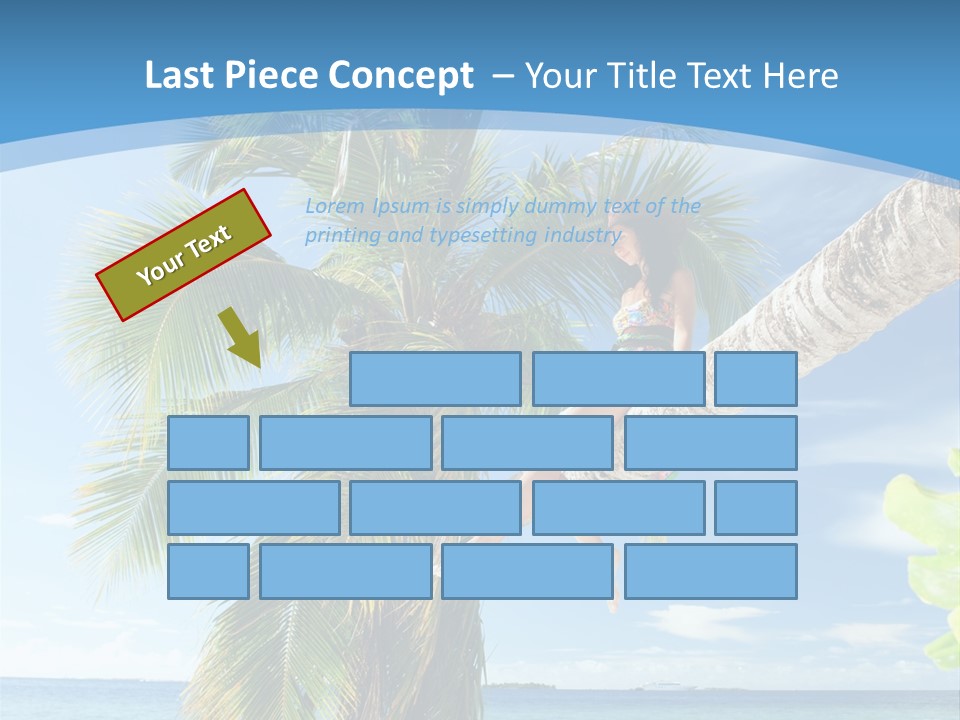 People Island Vacation PowerPoint Template