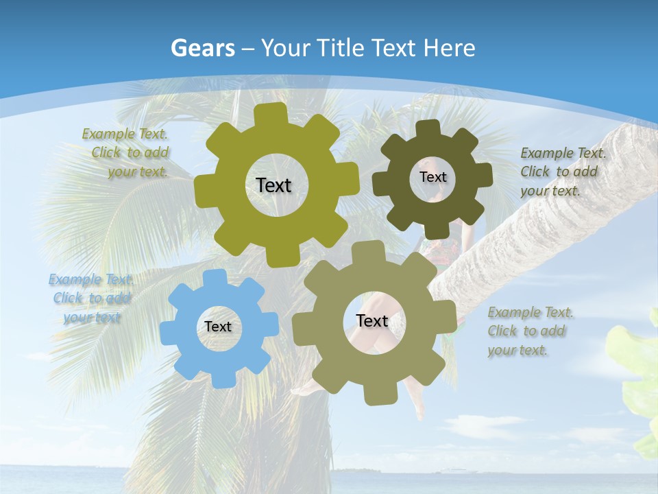 People Island Vacation PowerPoint Template