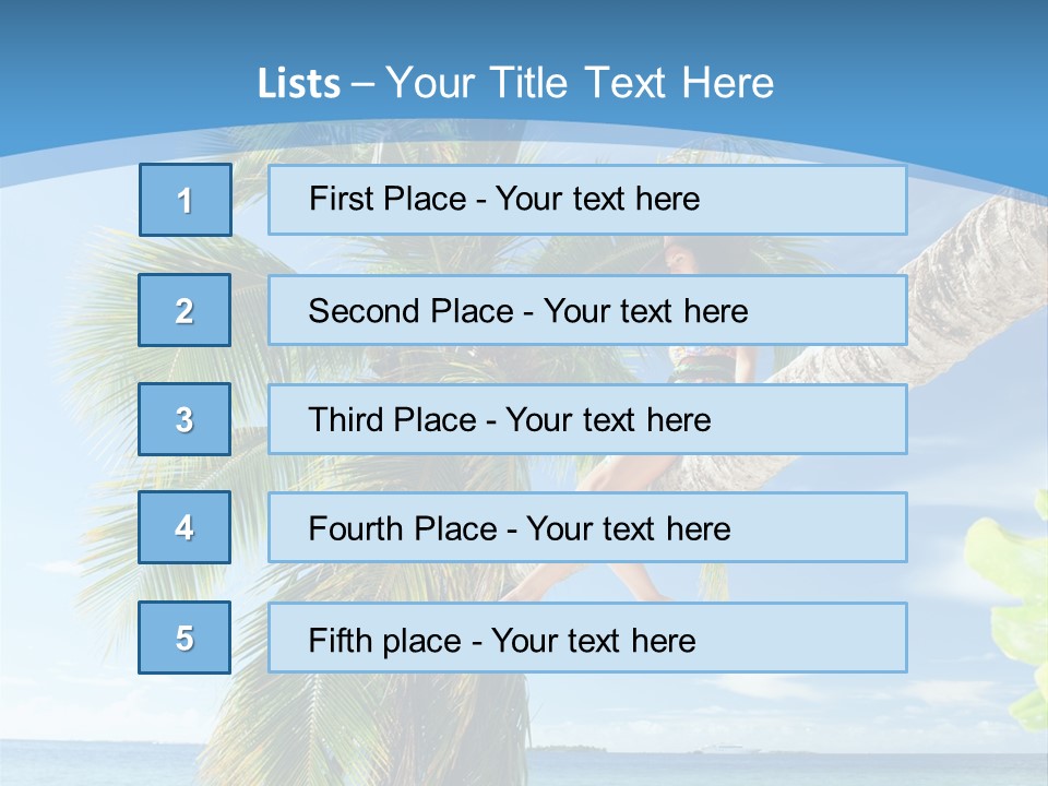 People Island Vacation PowerPoint Template