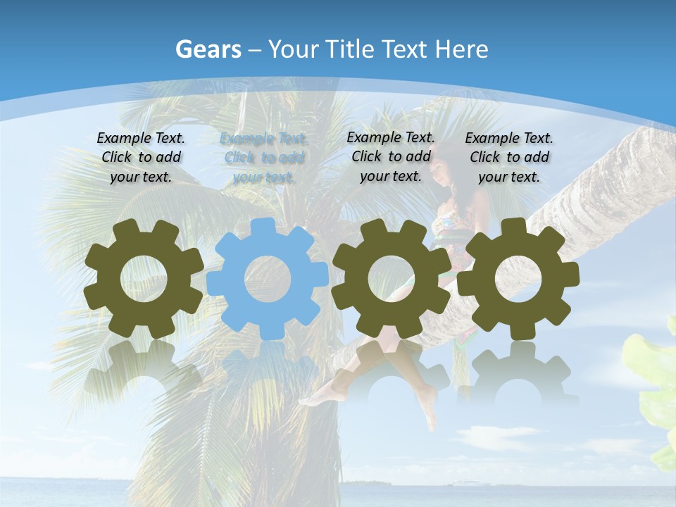 People Island Vacation PowerPoint Template
