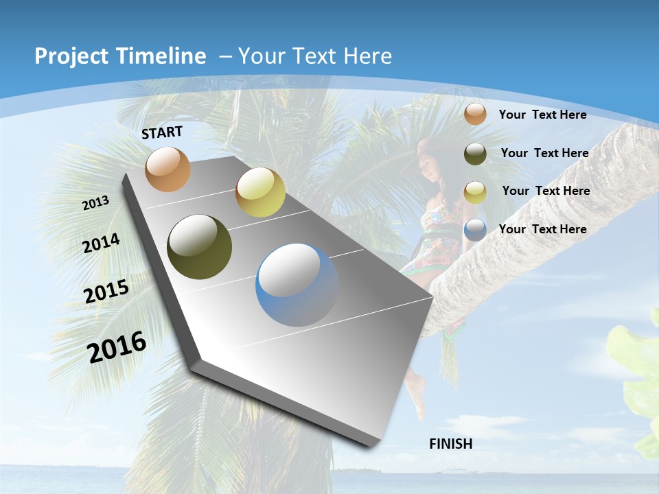 People Island Vacation PowerPoint Template