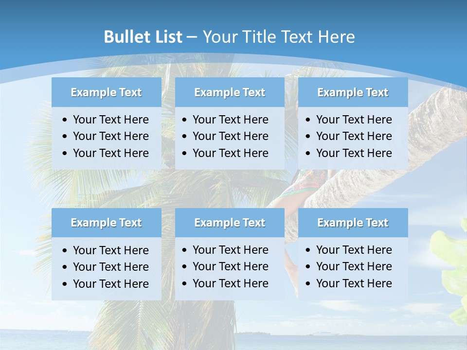 People Island Vacation PowerPoint Template