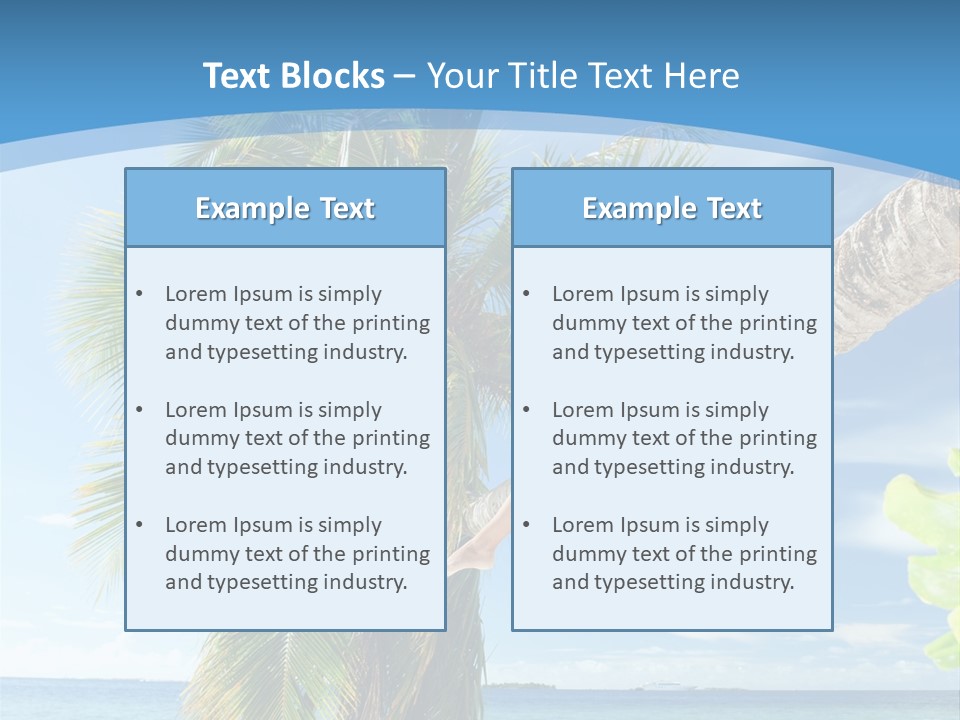 People Island Vacation PowerPoint Template