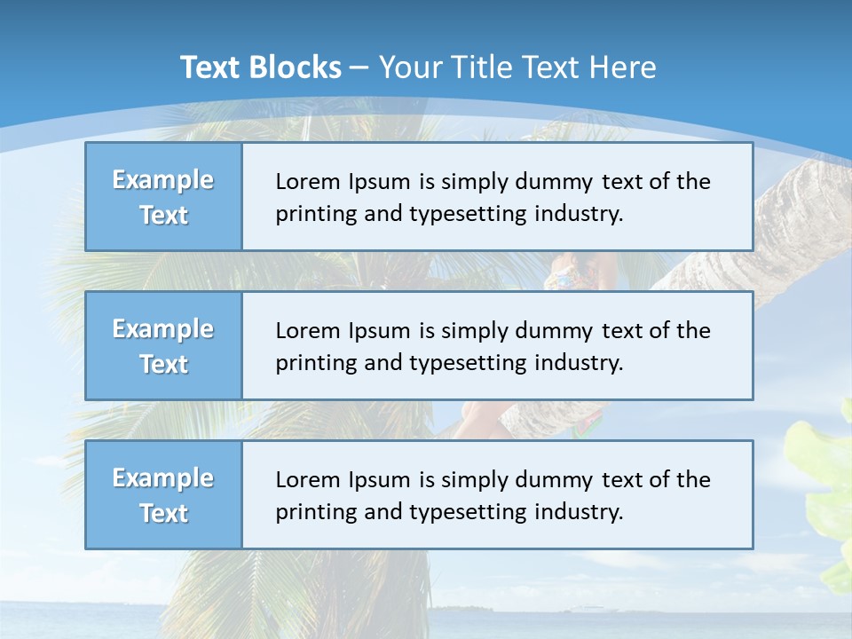 People Island Vacation PowerPoint Template