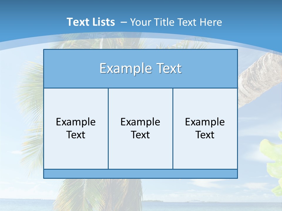 People Island Vacation PowerPoint Template