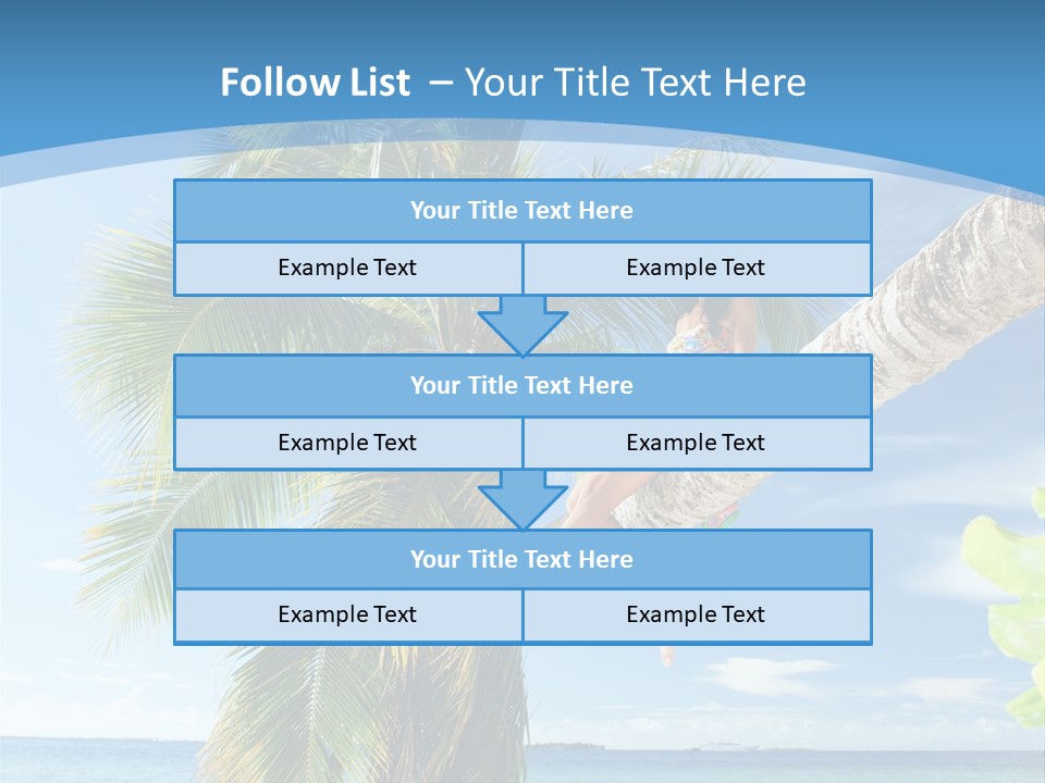 People Island Vacation PowerPoint Template