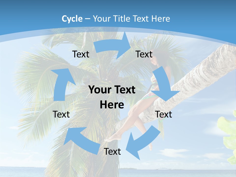 People Island Vacation PowerPoint Template
