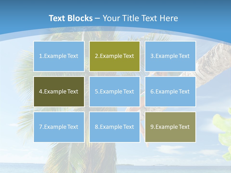 People Island Vacation PowerPoint Template