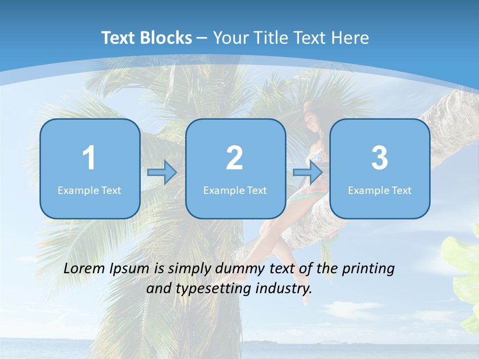 People Island Vacation PowerPoint Template