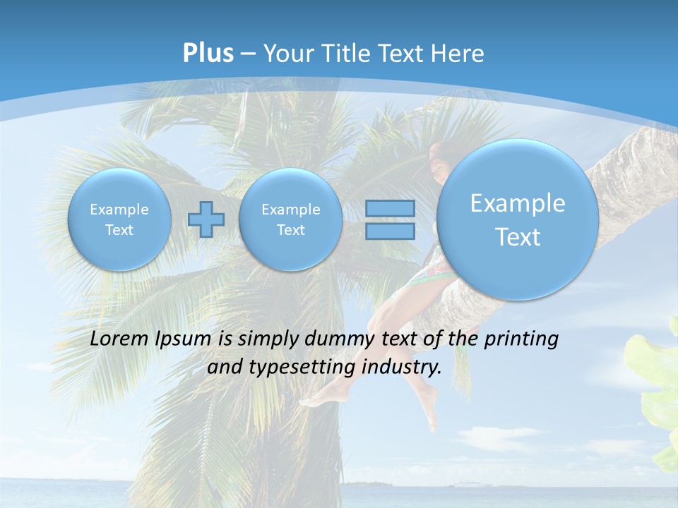 People Island Vacation PowerPoint Template