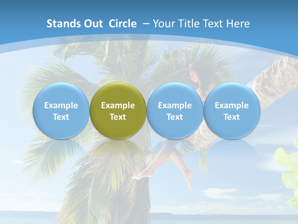 People Island Vacation PowerPoint Template