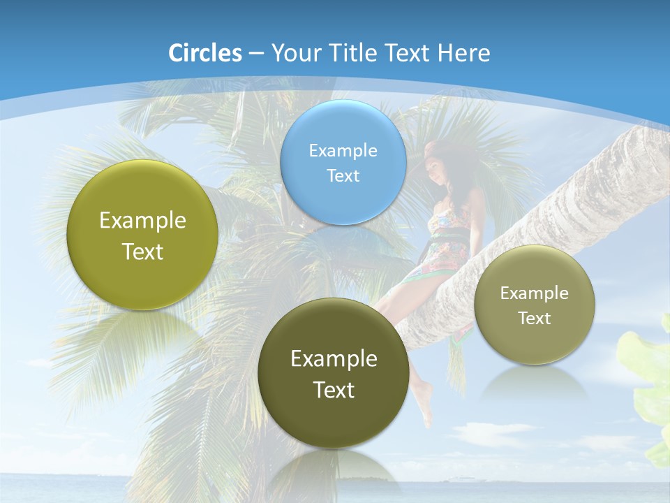 People Island Vacation PowerPoint Template