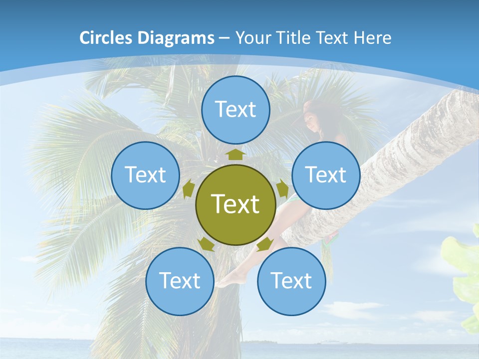 People Island Vacation PowerPoint Template