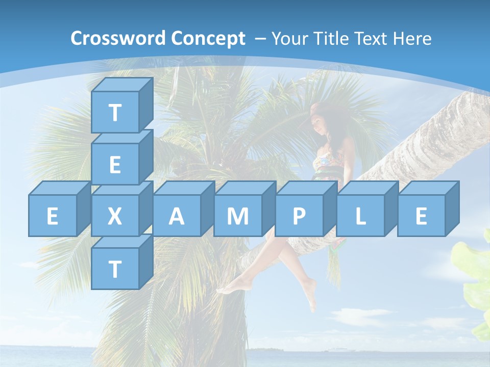 People Island Vacation PowerPoint Template