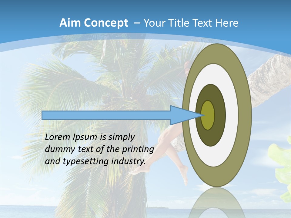 People Island Vacation PowerPoint Template