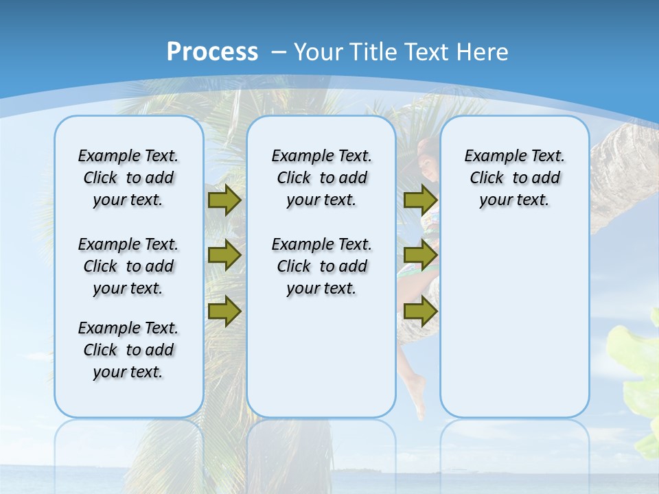 People Island Vacation PowerPoint Template