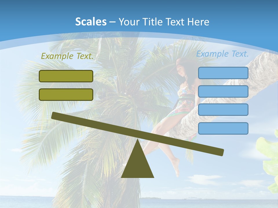 People Island Vacation PowerPoint Template