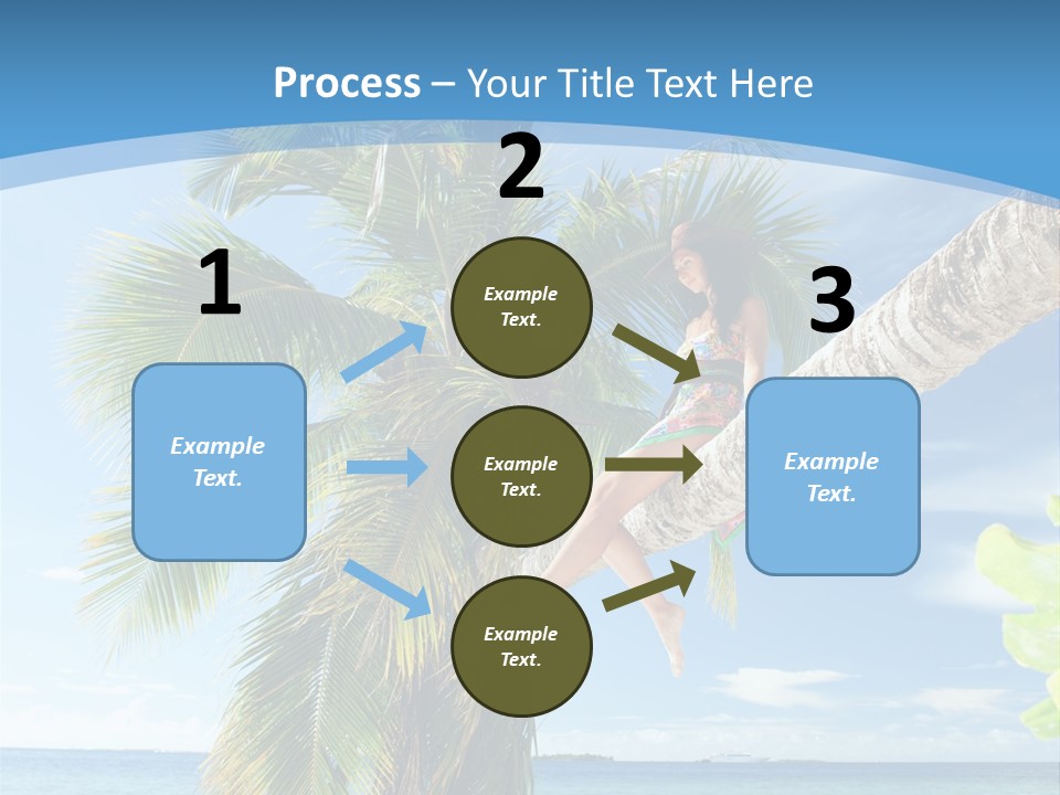 People Island Vacation PowerPoint Template