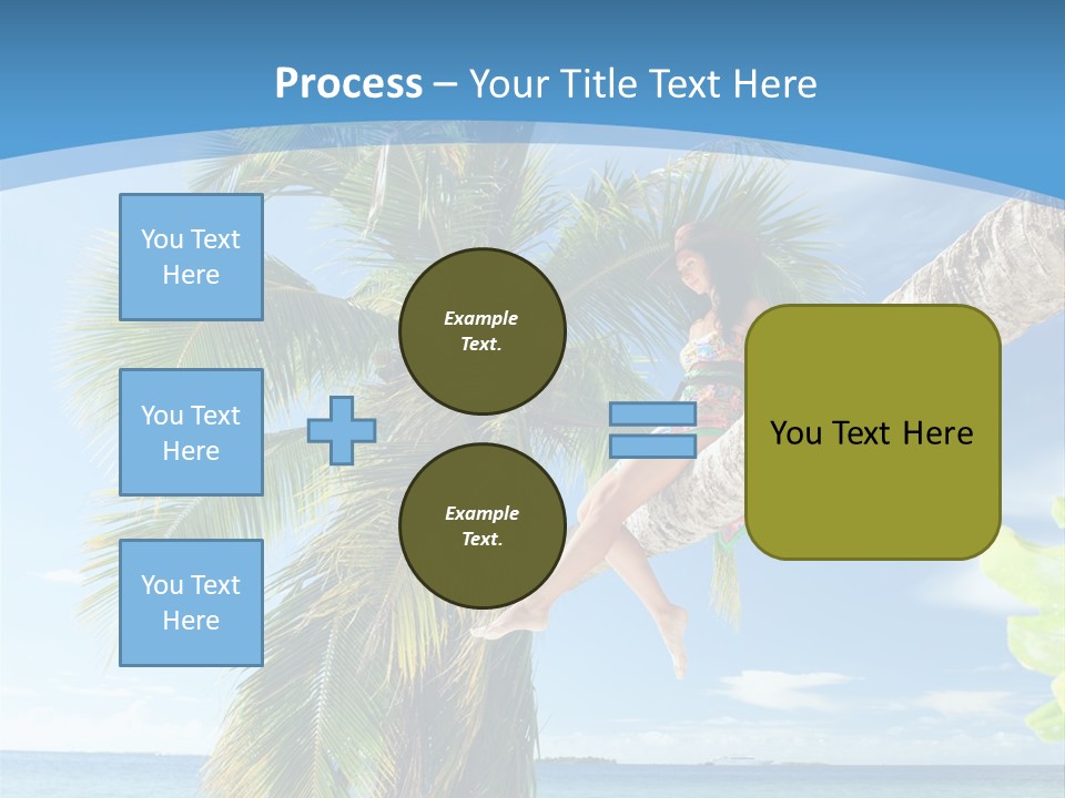 People Island Vacation PowerPoint Template