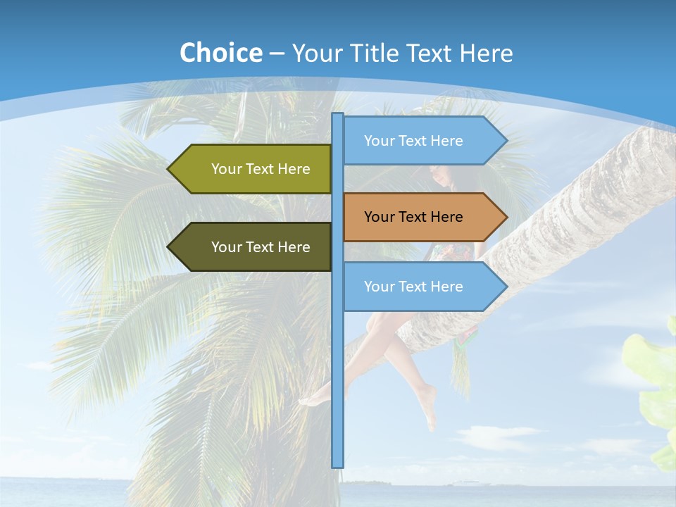 People Island Vacation PowerPoint Template