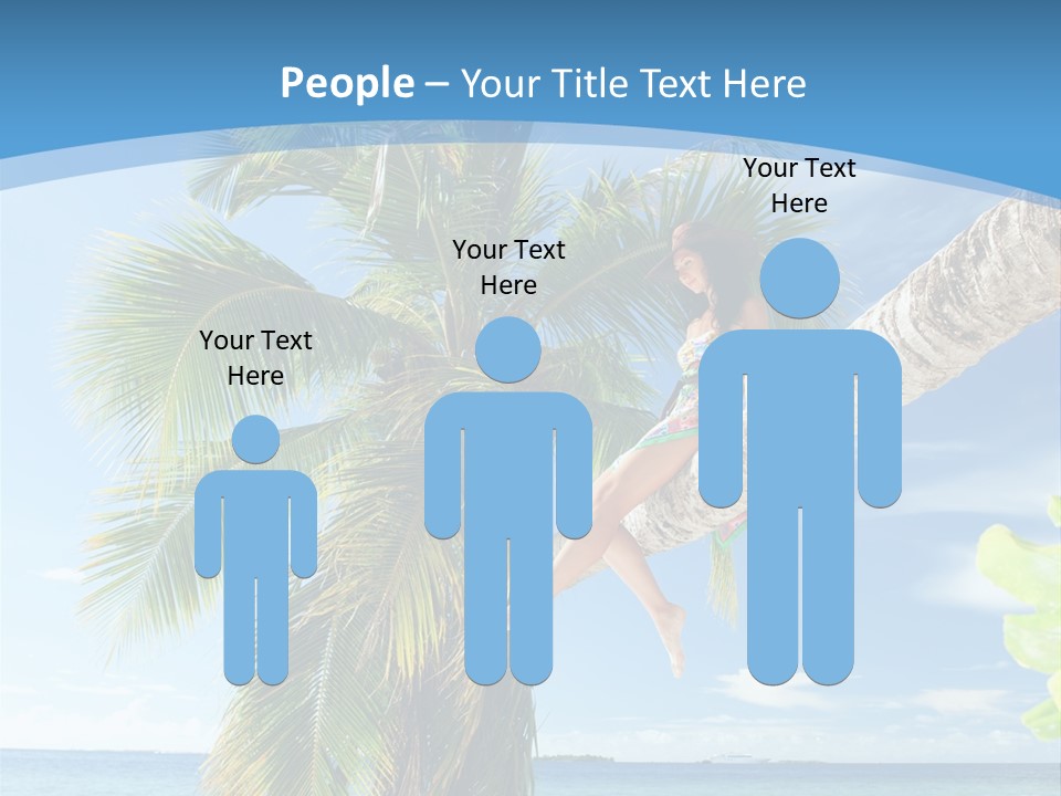 People Island Vacation PowerPoint Template