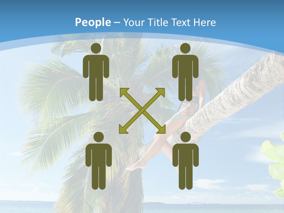 People Island Vacation PowerPoint Template