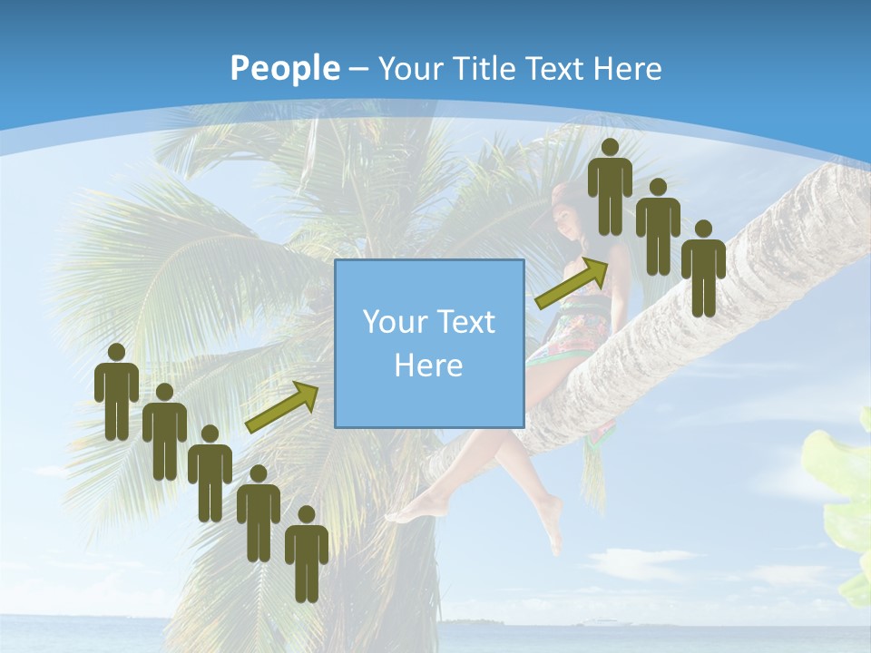 People Island Vacation PowerPoint Template