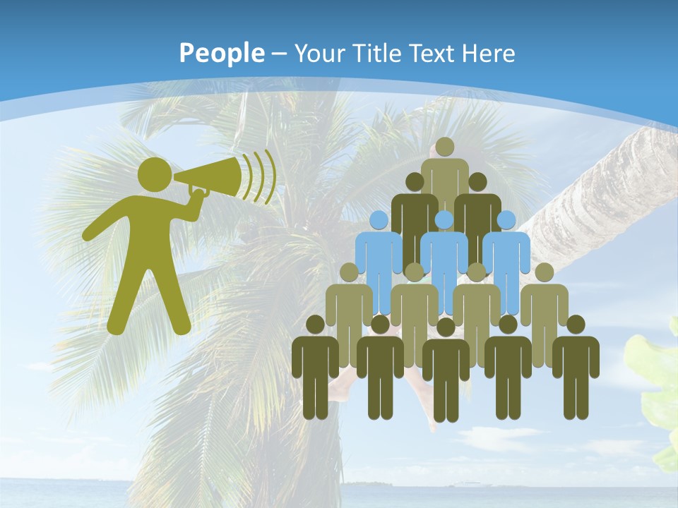 People Island Vacation PowerPoint Template