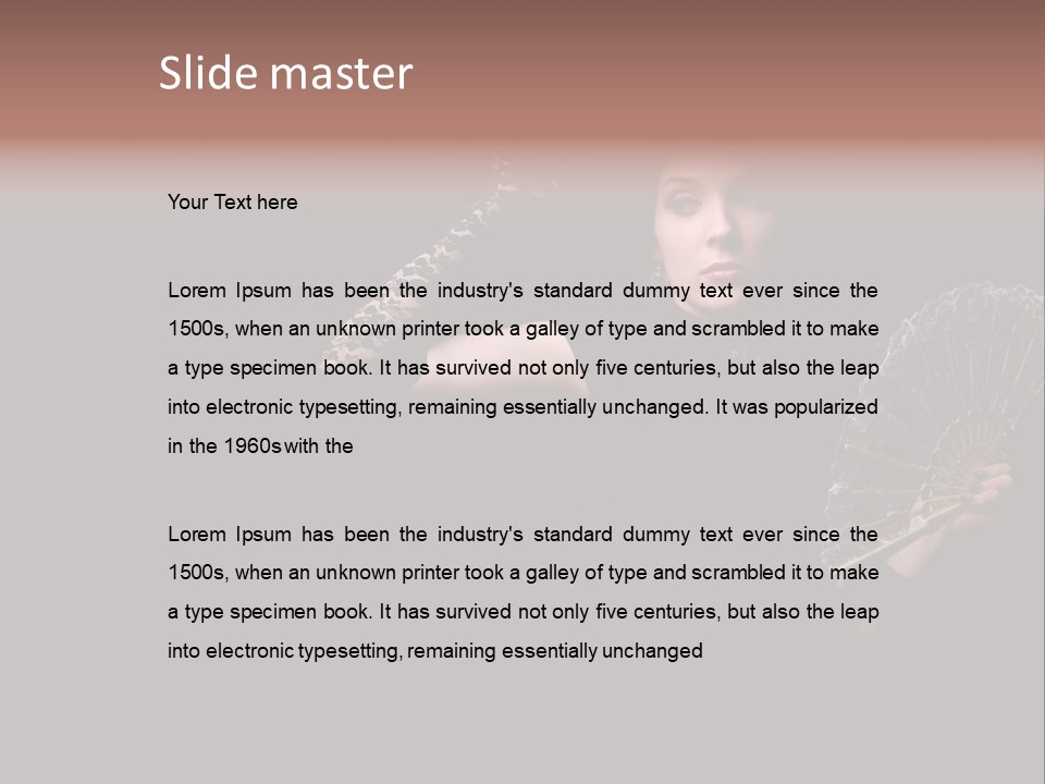 Woman Background Dress PowerPoint Template