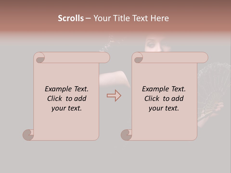Woman Background Dress PowerPoint Template